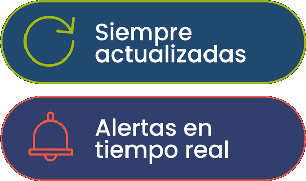 Always up to date. Real-time alerts